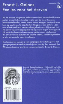 Een les voor het sterven achterzijde