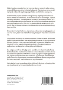 Diagnostiek en behandeling van gedragsproblemen bij kinderen achterzijde