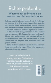 Echte pretentie achterzijde