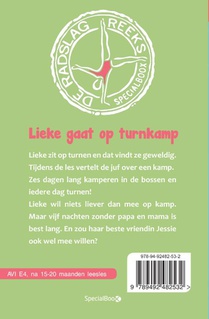Lieke gaat op turnkamp achterzijde