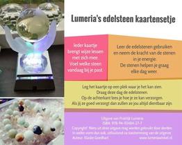 Lumeria's edelsteen kaartenset achterkant