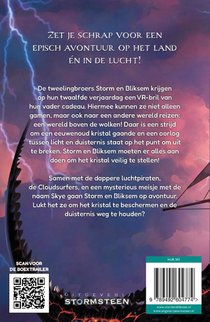 Storm en Bliksem en de vlucht van de Cloudsurfers achterzijde