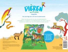 De dieren van de wereld in 3D achterzijde