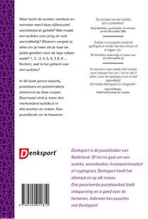 Denksport Sudoku puzzelboek achterzijde