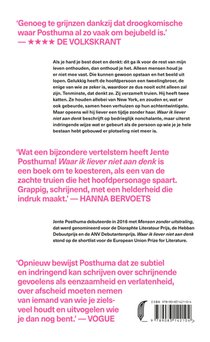 Waar ik liever niet aan denk achterzijde
