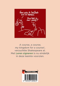 Leren signeren achterzijde