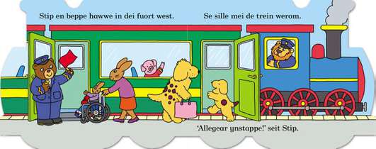 Stip yn 'e trein achterzijde