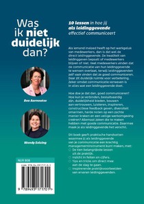 Was ik niet duidelijk dan? achterzijde