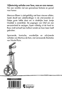 De rollator van mevrouw Bloem achterzijde
