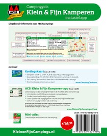 Klein & Fijn Kamperen + app 2022 achterzijde