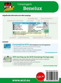 ACSI Campinggids Benelux 2025 achterzijde