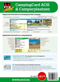 CampingCard ACSI & Camperplaatsen 2025 achterzijde