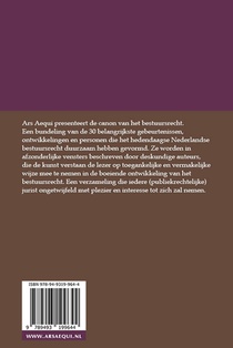 Canon van het bestuursrecht achterzijde