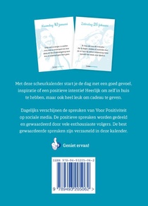 Scheurkalender positieve spreuken 2022 achterkant