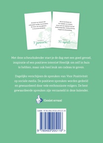 Scheurkalender 2023 Elke dag positieve energie achterkant