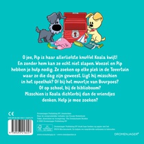 Knuffel is zoek achterzijde