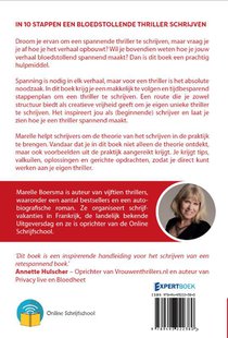 In 10 stappen een bloedstollende thriller schrijven achterzijde