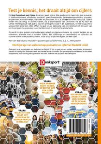 Het quiz puzzelboek met cijfers achterzijde