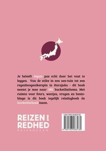 Bucketlist Japan achterzijde