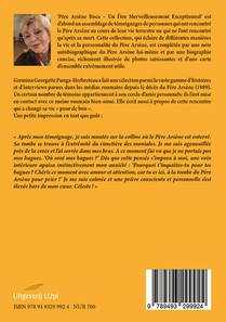 Père Arsène Boca Un être merveilleusement exceptionnel achterzijde