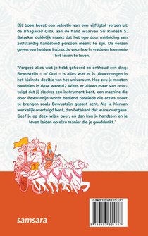 De Bhagavad Gita achterzijde