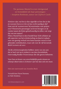 Schrijver zijn achterzijde