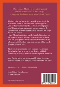 Schrijver zijn achterzijde