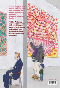 Anton in het museum achterzijde