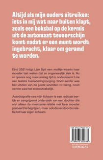 Autobiografie van mijn lichaam achterzijde