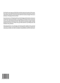 Pi de Bruijn - architect. His work and life as described by Hans Ibelings achterzijde