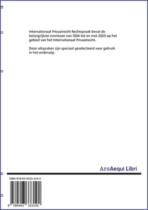 Jurisprudentie Internationaal Privaatrecht achterzijde