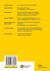 Actuele ontwikkelingen in het familierecht achterzijde