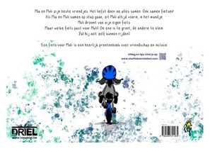 Een fiets voor Muli kamishibai vertelplaten achterkant