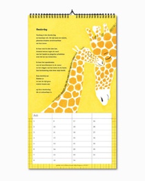 Verjaardagskalender de liefde achterkant