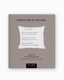 Plint kussensloop 'Een merel' Rutger Kopland achterkant