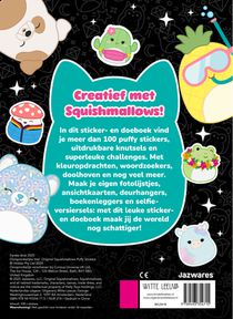 Original Squishmallows sticker- en doeboek achterzijde