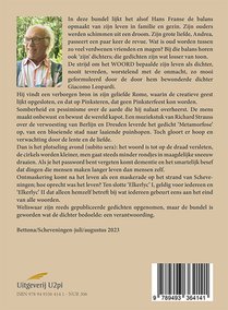 Zelfportret met woord achterzijde