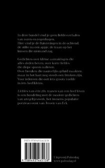 Liefdes van één zin, tranen van een heel leven achterzijde