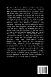 The Power Map, How Billionaires Influence Countries, Policies, and Global Progress achterzijde