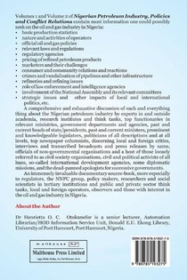 Nigerian Petroleum Industry, Policies and Conflict Relations Vol II achterzijde