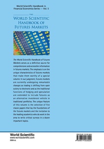 World Scientific Handbook Of Futures Markets, The achterzijde