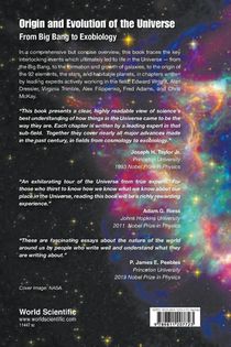 Origin And Evolution Of The Universe: From Big Bang To Exobiology achterzijde
