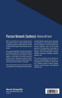 Passive Network Synthesis: Advances With Inerter achterzijde