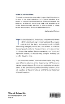Nonstandard Finite Difference Schemes: Methodology And Applications achterzijde