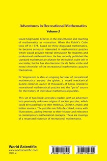 Adventures In Recreational Mathematics - Volume Ii achterzijde
