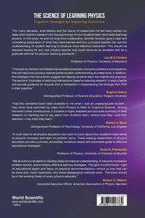 Science Of Learning Physics, The: Cognitive Strategies For Improving Instruction achterzijde