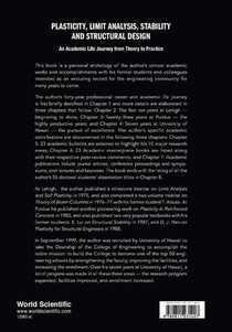 Plasticity, Limit Analysis, Stability And Structural Design: An Academic Life Journey From Theory To Practice achterzijde