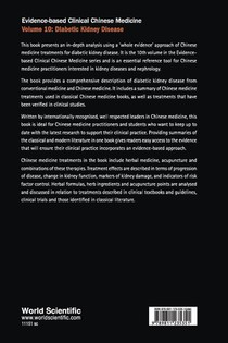 Evidence-based Clinical Chinese Medicine - Volume 10: Diabetic Kidney Disease achterzijde