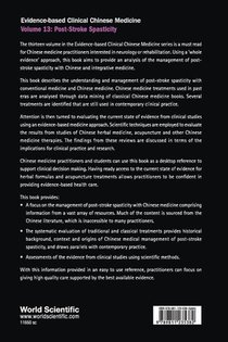 Evidence-based Clinical Chinese Medicine - Volume 13: Post-stroke Spasticity achterzijde