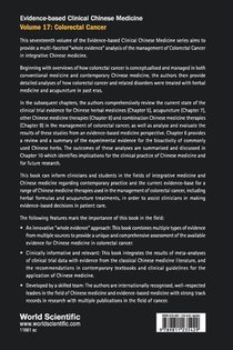 Evidence-based Clinical Chinese Medicine - Volume 17: Colorectal Cancer achterzijde